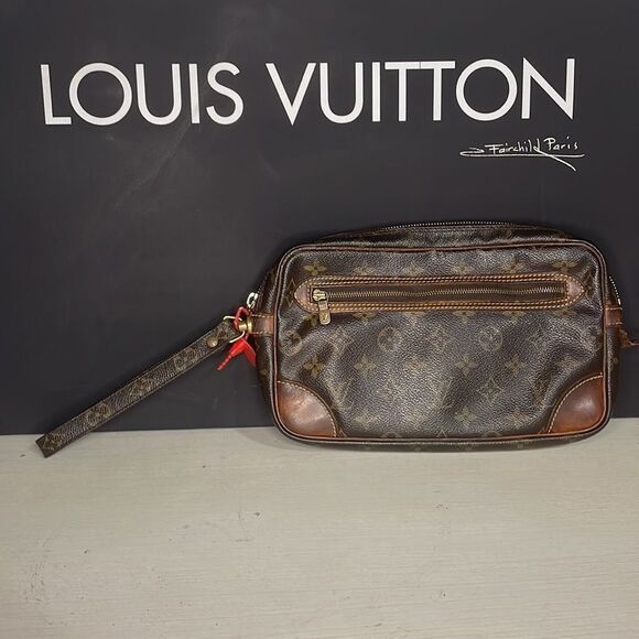 Louis Vuitton Wristlet Monogram Canvas Marly Dragonne GM Clutch LV0 Monogram LV - Picture 2 of 16